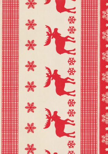 Bild von Bogen 70x 100cm, Elch nordisch, rot