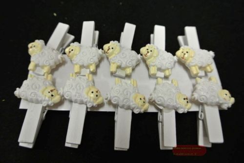 Bild von Klammer, Schaf 35mm, weiss