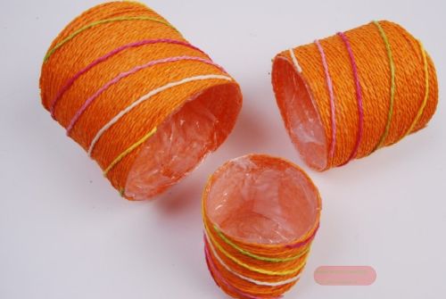 Bild von Deco, Körbchen Set rund, orange