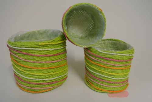 Bild von Deco, Körbchen Set rund, grün