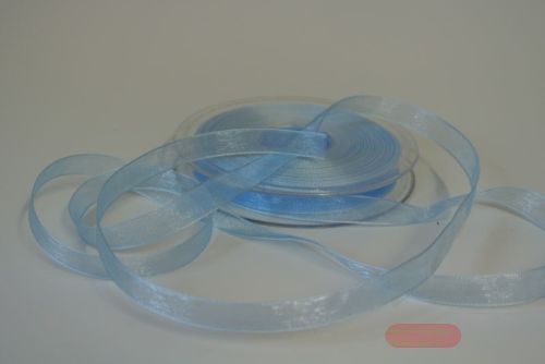 Bild von Band 25m/ 09mm, Organza, h'blau