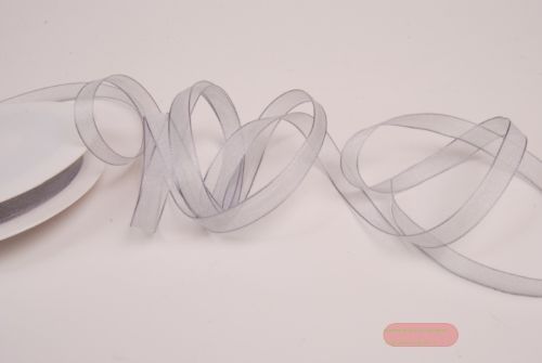 Bild von Band 50m/ 09mm, Organza, grau