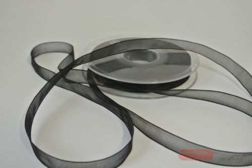 Bild von Band 50m/ 09mm, Organza, schwarz
