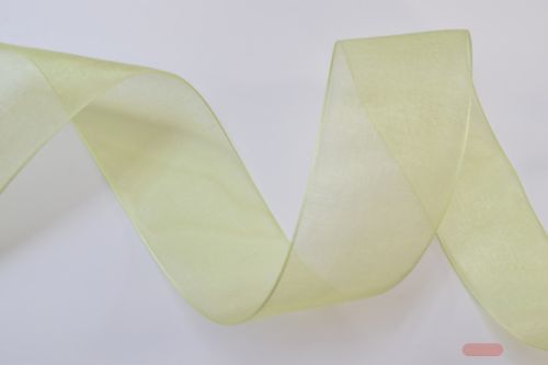 Bild von Band 25m/ 40mm, Organza, lindengrün