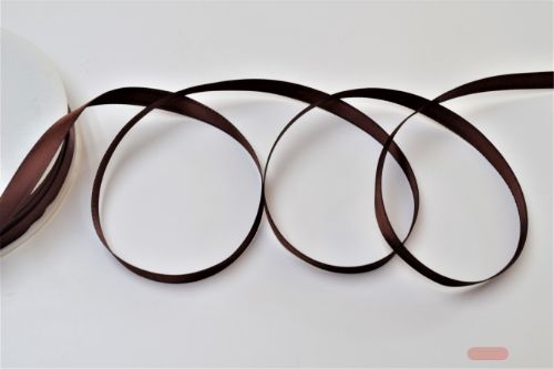 Bild von Band 50m/ 03mm, Double face Satin, chocobraun