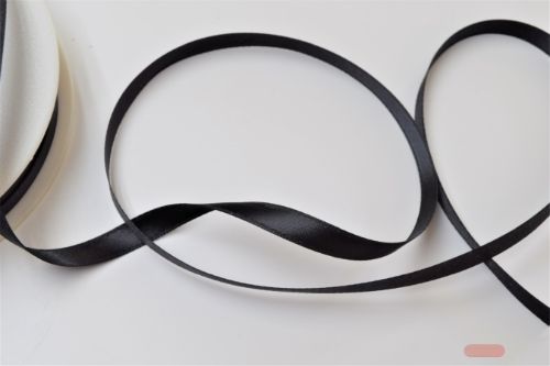 Bild von Band 50m/ 03mm, Double face Satin, schwarz