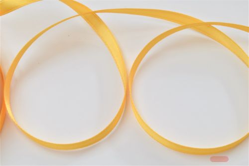 Bild von Band 25m/ 07mm, Double face Satin, d'gelb
