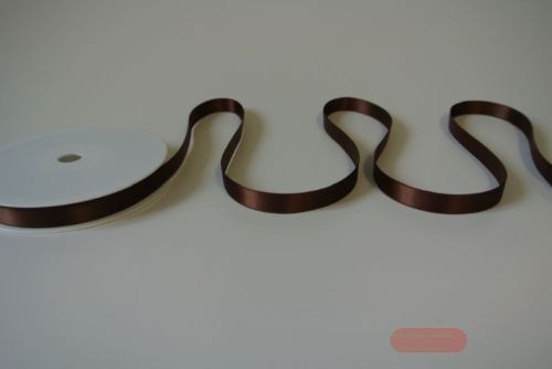 Bild von Band 25m/ 10mm, Double face Satin, chocobraun