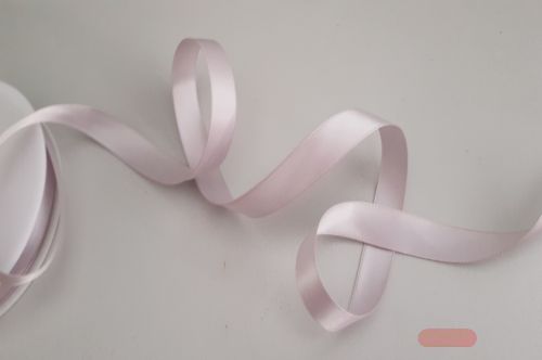 Bild von Band 25m/ 15mm, Double face Satin, h'grau