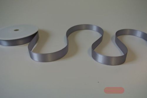 Bild von Band 25m/ 15mm, Double face Satin, grau