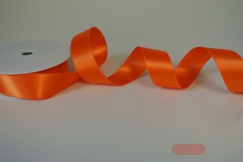 Bild von Band 25m/ 25mm, Double face Satin, orange