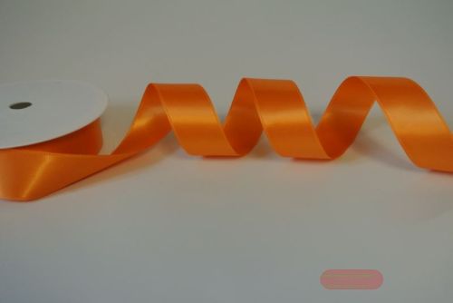 Bild von Band 25m/ 25mm, Double face Satin, mandarin