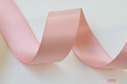 Bild von Band 25m/ 25mm, Double face Satin, lachs