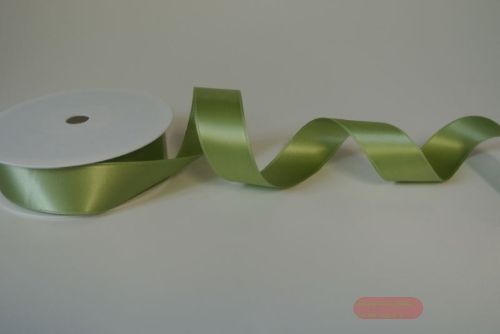 Bild von Band 25m/ 25mm, Double face Satin, pastellgrün
