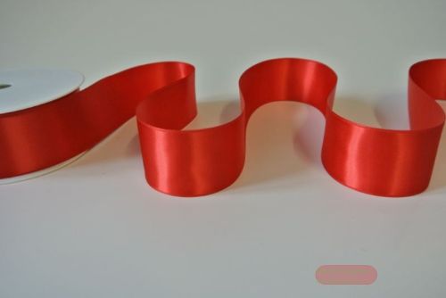 Bild von Band 25m/ 40mm, Double face Satin, rot
