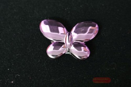 Bild von Schmetterling, 30mm- Langloch klebend, flieder