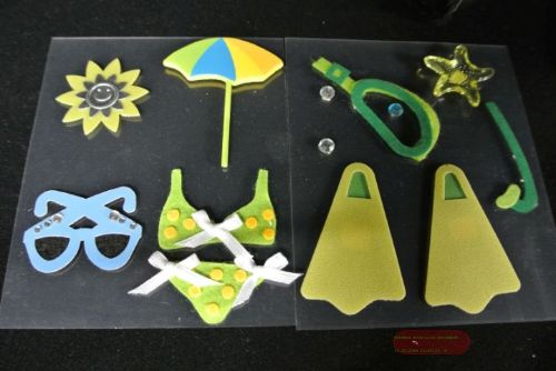 Bild von Bastelset, Maritim, 2-Set - klebend, blau/grün