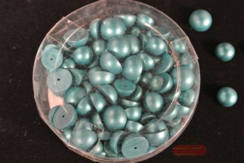 Bild von Perlen halbe, Grössen sort. 20/ 45/ 200, türkis