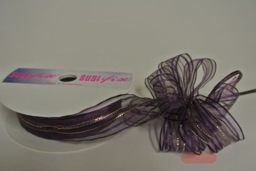 Bild von Susifix 25m/ 25mm, Tüll, aubergine