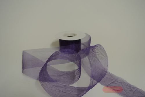 Bild von Band 20m/   50mm, Crash-Organza, lila