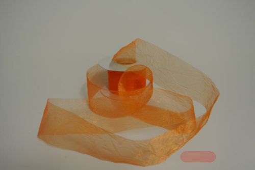 Bild von Band 20m/   50mm, Crash-Organza, orange