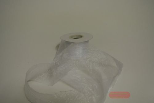 Bild von Band 20m/   50mm, Crash-Organza, weiss