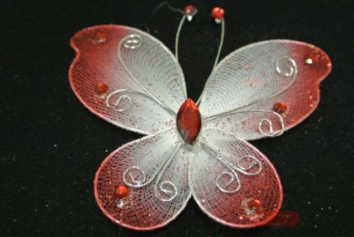 Bild von Deco, Schmetterling 50mm, d'rot