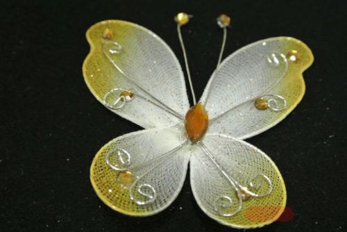 Bild von Deco, Schmetterling 80mm, natur