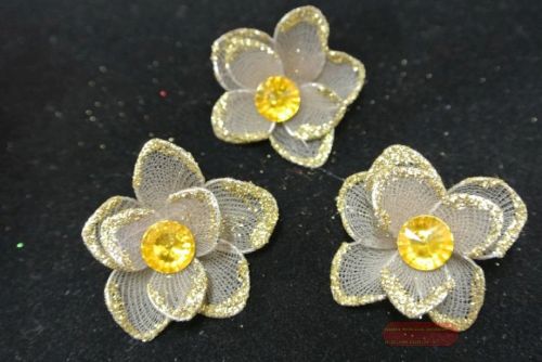 Bild von Deco, Blume 35mm, leber/gold