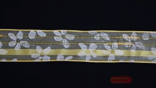 Bild von Band 20m/ 40mm, Spring Flower, gelb