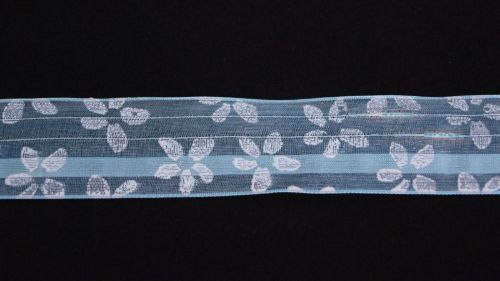 Bild von Band 20m/ 40mm, Spring Flower, türkis