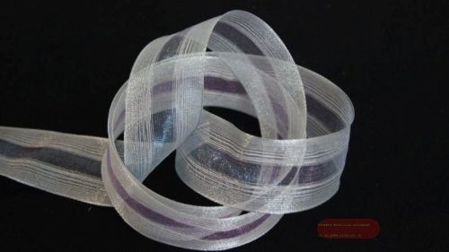 Bild von Band 20m/ 40mm, Tüll, silber