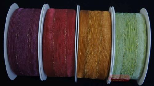 Bild von Band 25mm, Tüll mit Strucktur, pastellgrün