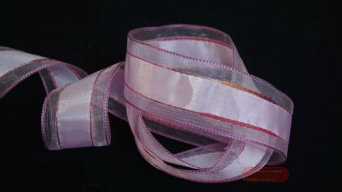 Bild von Band 20m/ 40mm, Tüllrand, pinkv