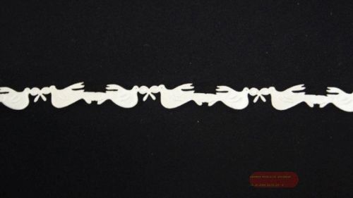 Bild von Band 25m/ 12mm, Tauben, ecru