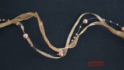 Bild von Band 5m/ 20mm, Pearls Mab, braun