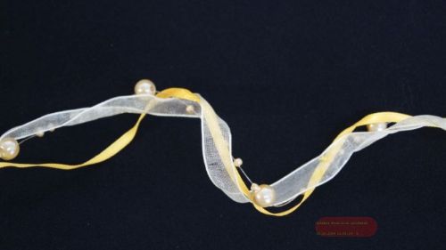 Bild von Band 5m/ 20mm, Pearls Mab, gelb