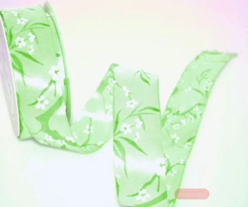 Bild von Band 20m/ 25mm, Kirschblühte, grün