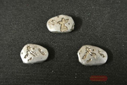 Bild von Streu, Stein mit Stern 25mm, silber