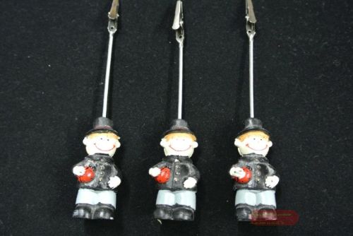 Bild von Kartenhalter, Kaminfeger 4 Stk, schwarz