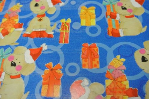 Bild von Bogen 70x 100cm, Hund blau, Moda