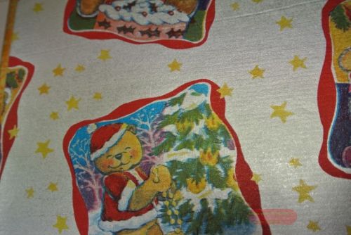 Bild von Bogen 70x 100cm, Bären im Quadrat, silber