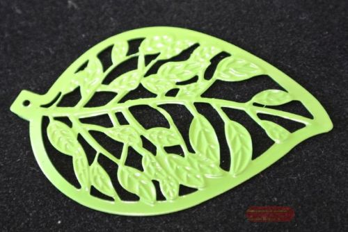 Bild von Deco, Blatt metall 55x 38mm, grün