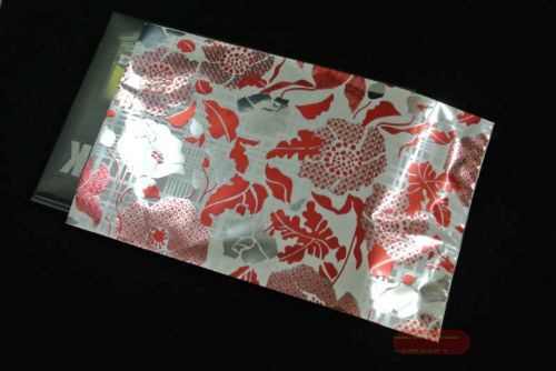 Bild von Beutel, 15x 25cm Blumen, rot