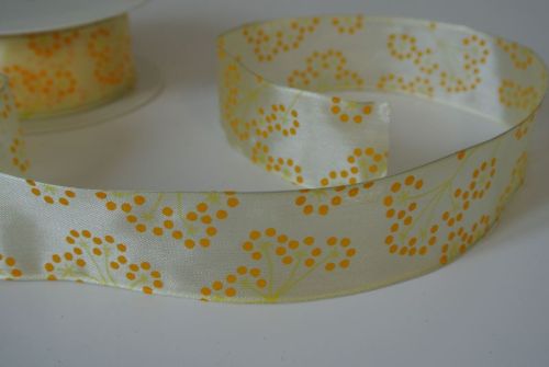 Bild von Band 25m/ 40mm, Blühte, gelb