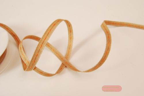 Bild von Band 20m/ 06mm, Leinen natur, orange