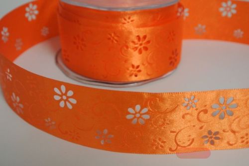 Bild von Band 20m/ 40mm, Open Flower, orange