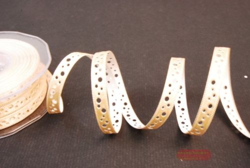 Bild von Band  20m/ 09mm, Lochband klebend, natur