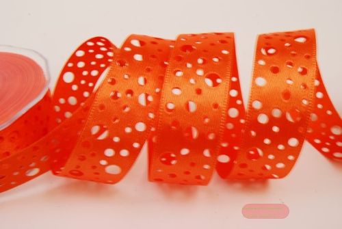 Bild von Band  20m/ 25mm, Lochband, orange 28