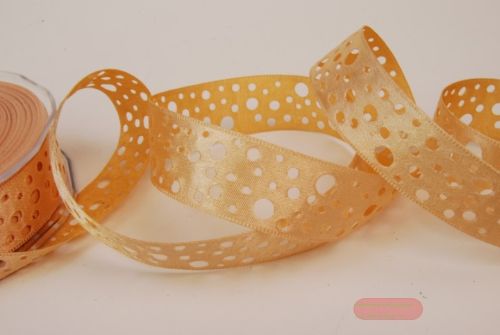 Bild von Band  20m/ 25mm, Lochband, ocker